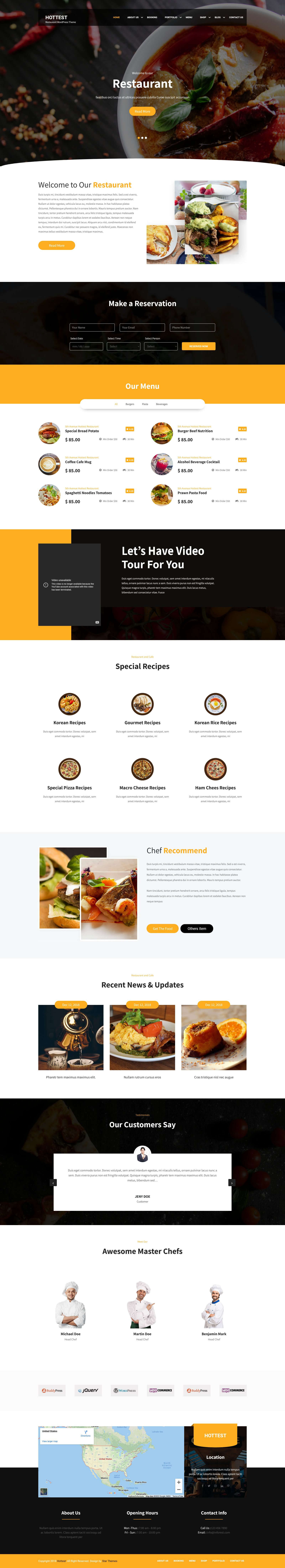 Restaurant WordPress Theme