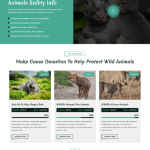 Wild Animals WordPress Theme